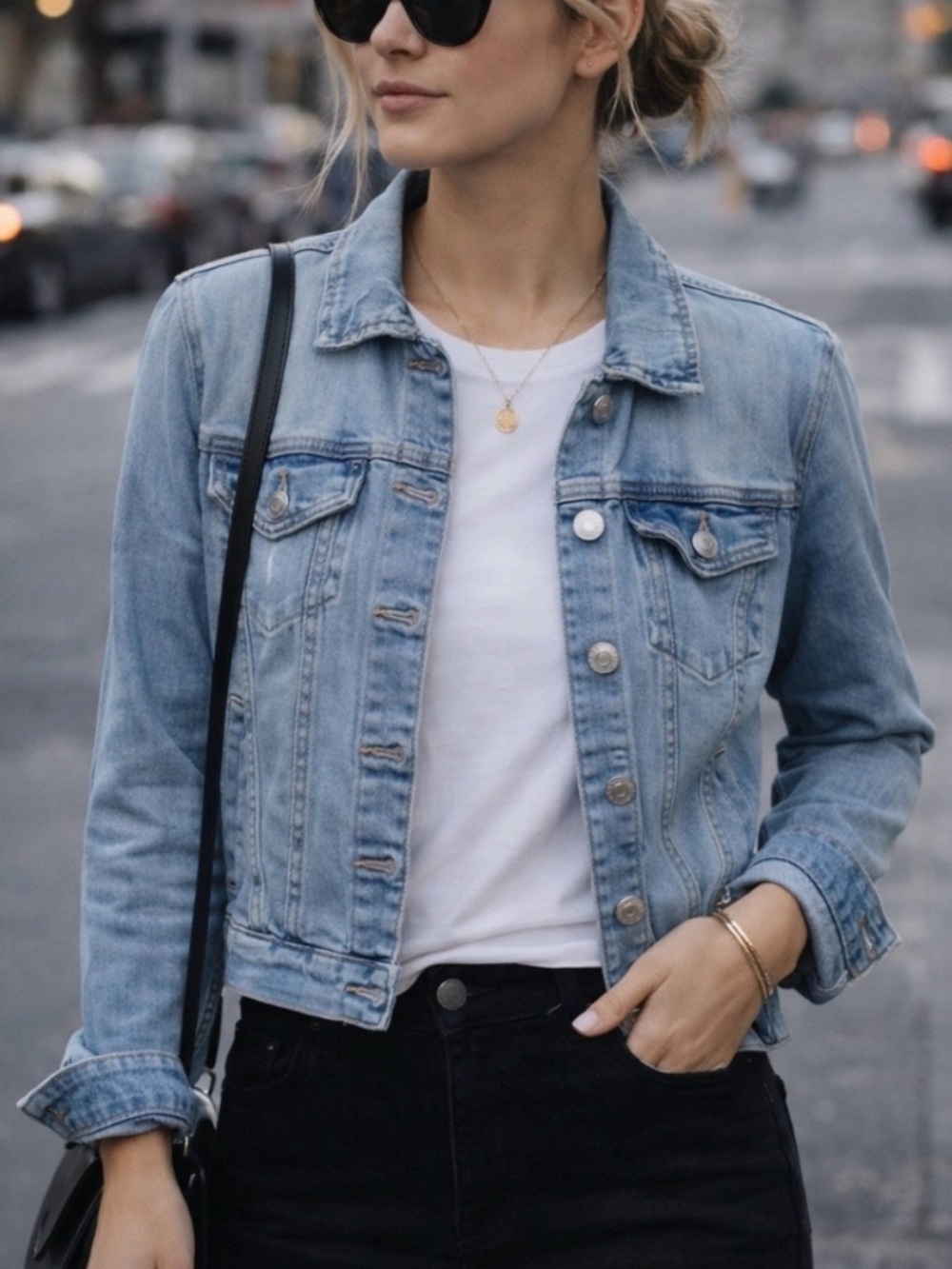 DYNAMITE Light Wash Denim Jacket-LIKE NEW-XS
